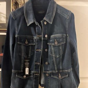Liverpool Peplum Denim Jean Jacket. NWT. Size M